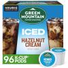 imageGreen Mountain Coffee Roasters ICED Classic Black Single Serve Keurig KCup Pods Medium Roast Iced Coffee 96 CountHazelnut Crme
