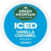 imageGreen Mountain Coffee Roasters ICED Classic Black Single Serve Keurig KCup Pods Medium Roast Iced Coffee 96 CountVanilla Caramel