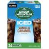 imageGreen Mountain Coffee Roasters ICED Classic Black Single Serve Keurig KCup Pods Medium Roast Iced Coffee 96 CountVanilla Caramel