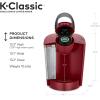 imageKeurig KClassic Single Serve KCup Pod Coffee Maker with 3 Brew Sizes 48oz Removable Reservoir BlackRhubarb