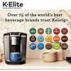 imageKeurig KElite Single Serve KCup Pod Coffee Maker with Strength and Temperature Control Iced Coffee Capability 8 to 12oz Brew Size Programmable Brushed SilverBrushed Slate