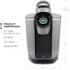 imageKeurig KElite Single Serve KCup Pod Coffee Maker with Strength and Temperature Control Iced Coffee Capability 8 to 12oz Brew Size Programmable Brushed SilverBrushed Silver