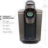 imageKeurig KElite Single Serve KCup Pod Coffee Maker with Strength and Temperature Control Iced Coffee Capability 8 to 12oz Brew Size Programmable Brushed SilverBrushed Slate