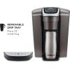imageKeurig KElite Single Serve KCup Pod Coffee Maker with Strength and Temperature Control Iced Coffee Capability 8 to 12oz Brew Size Programmable Brushed SilverBrushed Slate
