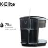 imageKeurig KElite Single Serve KCup Pod Coffee Maker with Strength and Temperature Control Iced Coffee Capability 8 to 12oz Brew Size Programmable Brushed SilverBrushed Slate