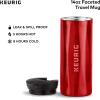 imageKeurig Stainless Steel Insulated Coffee Travel Mug Fits Under Any Keurig KCup Pod Coffee Maker 12 Oz Stainless SteelRed