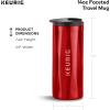 imageKeurig Stainless Steel Insulated Coffee Travel Mug Fits Under Any Keurig KCup Pod Coffee Maker 12 Oz Stainless SteelRed