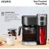 imageKeurig Stainless Steel Insulated Coffee Travel Mug Fits Under Any Keurig KCup Pod Coffee Maker 12 Oz Stainless SteelRed