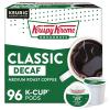 imageKrispy Kreme Classic Decaf SingleServe Keurig KCup Pods Medium Roast Coffee 96 CountDecaf