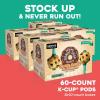 imageThe Original Donut Shop Peppermint Bark Keurig SingleServe KCup Pods Light Roast Coffee 60 CountCookie Dough So Delicious