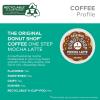 imageThe Original Donut Shop Vanilla OneStep Latte Single Serve Coffee KCup Pod Flavored Coffee 60 Count 6 Packs of 10Mocha Latte