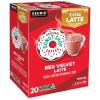 imageThe Original Donut Shop Vanilla OneStep Latte Single Serve Coffee KCup Pod Flavored Coffee 60 Count 6 Packs of 10Red Velvet Latte