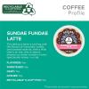 imageThe Original Donut Shop Vanilla OneStep Latte Single Serve Coffee KCup Pod Flavored Coffee 60 Count 6 Packs of 10Sundae Fundae Latte