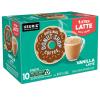 imageThe Original Donut Shop Vanilla OneStep Latte Single Serve Coffee KCup Pod Flavored Coffee 60 Count 6 Packs of 10Vanilla Latte