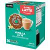 imageThe Original Donut Shop Vanilla OneStep Latte Single Serve Coffee KCup Pod Flavored Coffee 60 Count 6 Packs of 10Vanilla Latte