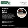 imageTullys Coffee French Roast Decaf Keurig SingleServe KCup Pods Dark Roast 96 CountDecaf French Roast