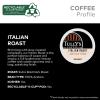 imageTullys Coffee French Roast Decaf Keurig SingleServe KCup Pods Dark Roast 96 CountItalian Roast