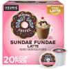 imageThe Original Donut Shop Vanilla OneStep Latte Single Serve Coffee KCup Pod Flavored Coffee 60 Count 6 Packs of 10Sundae Fundae Latte