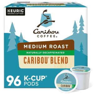 imageCaribou Coffee Caribou Blend Keurig SingleServe KCup Pod Medium Roast Coffee 96 CountDecaf Caribou Blend