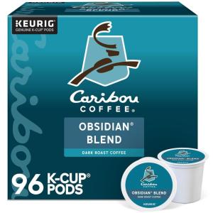 imageCaribou Coffee Caribou Blend Keurig SingleServe KCup Pod Medium Roast Coffee 96 CountObsidian