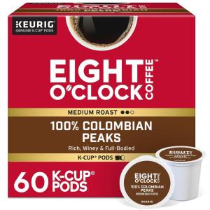 imageEight OClock Coffee Hazelnut Keurig SingleServe KCup Pods Medium Roast Coffee 96 CountColombian Peaks