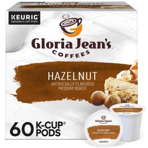 imageGloria Jeans Macadamia Cookie Keurig SingleServe KCup Pods Medium Roast Coffee 96 CountHazelnut
