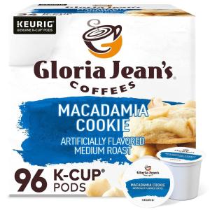 imageGloria Jeans Macadamia Cookie Keurig SingleServe KCup Pods Medium Roast Coffee 96 CountMacadamia Cookie