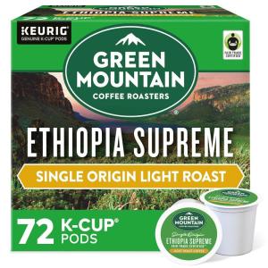 imageGreen Mountain Coffee Roasters Breakfast Blend Keurig Single Serve KCup Pods Light Roast Coffee 60 Count 6 Packs of 10Ethiopia Supreme