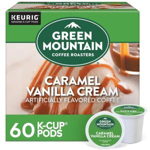imageGreen Mountain Coffee Roasters Caramel Vanilla Cream Keurig SingleServe KCup pods Light Roast Coffee 72 CountCaramel Vanilla Cream