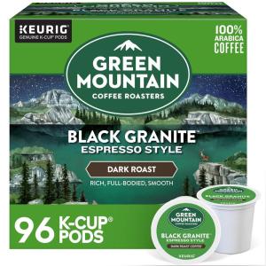imageGreen Mountain Coffee Roasters Dark Magic Keurig Single Serve KCup Pods Dark Roast Coffee 60 Count 6 Packs of 10Black Granite