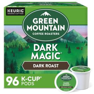 imageGreen Mountain Coffee Roasters Dark Magic Keurig Single Serve KCup Pods Dark Roast Coffee 60 Count 6 Packs of 10Dark Chocolate