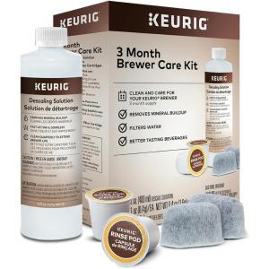 imageKeurig 3Month Brewer Maintenance Kit Includes Descaling Solution Water Filter Cartridges ampamp Rinse Pods Compatible Classic10 ampamp 20 KCup Coffee Makers 7 CountMaintenance Kit