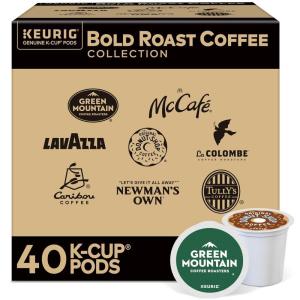 imageKeurig Flavored Coffee Variety Pack Keurig Single Serve KCup Pods 40ctBold Roast Variety