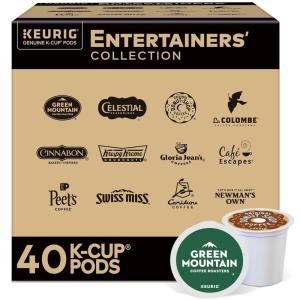 imageKeurig Flavored Coffee Variety Pack Keurig Single Serve KCup Pods 40ctEntertainers Collection Variety