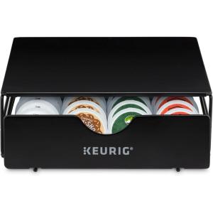imageKeurig Slim NonRolling Storage Drawer Coffee Pod Storage Holds up to 24 Keurig KCup Pods Black Storage Drawer  24ct 92 x 33 x 122 inchesHolds up to 24 Keurig KCup Pods