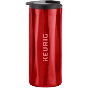 imageKeurig Stainless Steel Insulated Coffee Travel Mug Fits Under Any Keurig KCup Pod Coffee Maker 12 Oz Stainless SteelRed