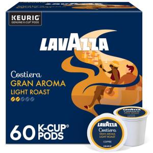 imageLavazza Costiera Gran Aroma SingleServe Keurig KCup Pods Light Roast Coffee 32Count BoxGrand Aroma