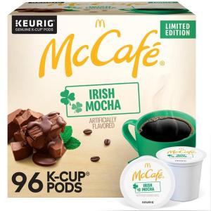 imageMcCafe Irish Mocha Keurig Single Serve KCup Pods Flavored Coffee 96 Count 4 Packs of 24