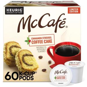 imageMcCafe Premium Roast Coffee Single Serve Keurig KCup Pods Medium Roast 60 Count 6 Packs of 10Cinnamon Streusel