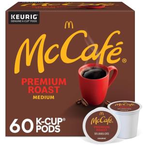 imageMcCafe Premium Roast Coffee Single Serve Keurig KCup Pods Medium Roast 60 Count 6 Packs of 10Premium Roast