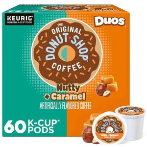imageThe Original Donut Shop Duos Coconut  Mocha Keurig SingleServe KCup Pods Medium Roast Coffee 96 CountNutty  Caramel