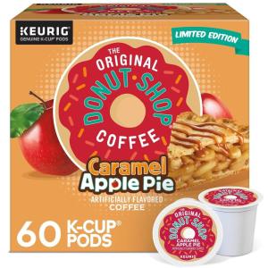 imageThe Original Donut Shop Peppermint Bark Keurig SingleServe KCup Pods Light Roast Coffee 60 CountCaramel Apple Pie
