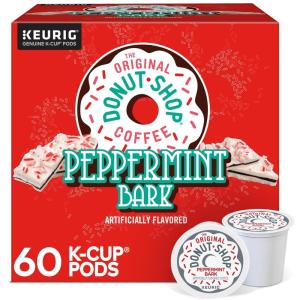 imageThe Original Donut Shop Peppermint Bark Keurig SingleServe KCup Pods Light Roast Coffee 60 CountPeppermint Bark