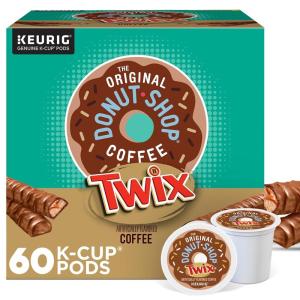 imageThe Original Donut Shop Vanilla Cream Puff Coffee Keurig Single Serve KCup Pods Medium Roast 96 CountTwix