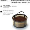imageKeurig Reusable Mesh Ground Coffee Filter Compatible with KDuo Essentials and KDuo Brewers only EcoFriendly Way to Brew a Carafe Gold Tone MeshEcoFriendly Way to Brew a Carafe