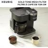 imageKeurig Reusable Mesh Ground Coffee Filter Compatible with KDuo Essentials and KDuo Brewers only EcoFriendly Way to Brew a Carafe Gold Tone MeshEcoFriendly Way to Brew a Carafe