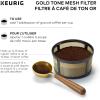 imageKeurig Reusable Mesh Ground Coffee Filter Compatible with KDuo Essentials and KDuo Brewers only EcoFriendly Way to Brew a Carafe Gold Tone MeshEcoFriendly Way to Brew a Carafe Pack of 4