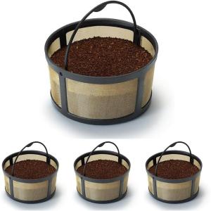 imageKeurig Reusable Mesh Ground Coffee Filter Compatible with KDuo Essentials and KDuo Brewers only EcoFriendly Way to Brew a Carafe Gold Tone MeshEcoFriendly Way to Brew a Carafe Pack of 4