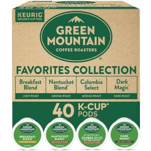 imageKeurig Green Mountain Coffee Roasters Single Origin Collection Variety Pack SingleServe KCup Pods 40 CountGreen Mountain Favorites