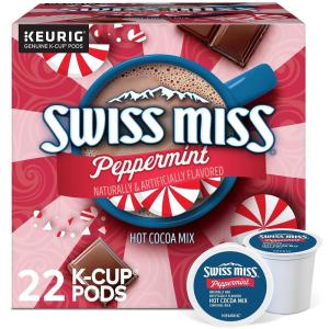 imageSwiss Miss Hot Cocoa Variety Pack Keurig SingleServe Hot Chocolate KCup Pods 40 CountPeppermint Chocolate